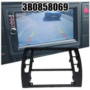 Resim Lasonstiges Passat B5 Pano Trim Konsol Çerçevesi İçin 3b0858069 Abs Plastik Araba Aksesuarları Pano Orta Kapak Kapağı 