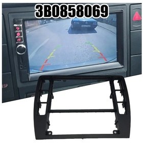 Resim Lasonstiges Passat B5 Pano Trim Konsol Çerçevesi İçin 3b0858069 Abs Plastik Araba Aksesuarları Pano Orta Kapak Kapağı 