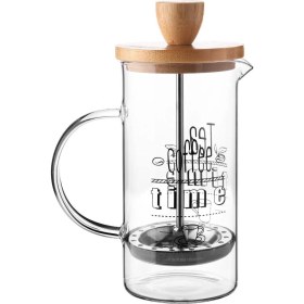 Resim Borikat Cam Lüx 350ML Bambu Kapaklı French Press 