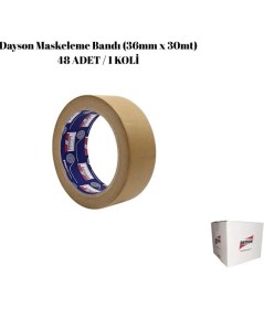 Resim Dayson Maskeleme Bandı Kahverengi (36MM x 30MT) 48AD 