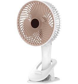 Resim Klipsli Mini Pil İle Çalışan Vantilatör, Klipsli Vantilatör Pembe 