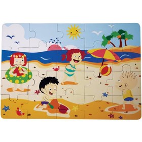 Resim CS-1282 YAZ AHŞAP YER PUZZLE 