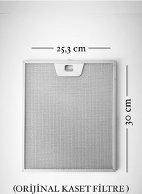 Resim beratsogutma BOSCH DKE615A DAVLUMBAZ ASPİRATÖR 25,3 X 30 CM KASET ALÜMİNYUM FİLTRE 