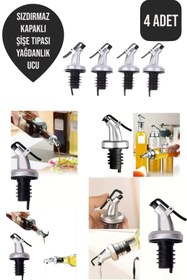 Resim CocoVia ( 4 ADET ) Sızdırmaz Kapaklı Şişe Tıpası Yağdanlık Ucu Yağdanlık Başlığı,Tapa,Tıpa, Kapaklı Şişe Ucu 