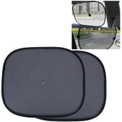 Resim 2 Adet Araba Penceresi Vantuzlu Yan Bloklar İçin Katlanabilir Gölge Uv Işınları 