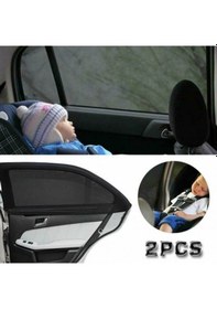 Resim 2 Adet Araba Arka Yan Cam Perde Anne Bebek Emzirme Perdesi Oto Gü 
