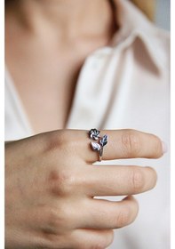 Resim Argentum Concept - Çiçek Motifli Gümüş Yüzük - Y011501 