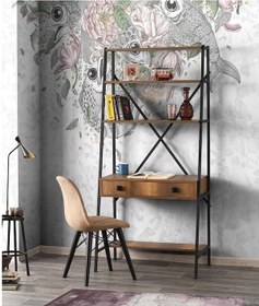 Resim Mobilgen Çalışma Masası Meşe - Siyah 