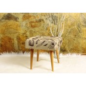 Resim No Muffin For You Retro Puf - Dokuma Kumaşlı (Baskı Değildir) - Masif - 40CM x 40CM - Bej 