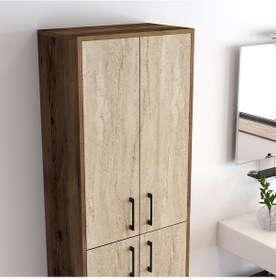 Resim Berlin A Ayakkabılık - Ceviz / Traverten Traverten 