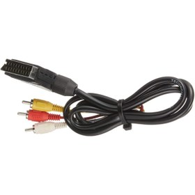 Resim FANO Scart 3 Rca Kablo 1.2 Metre 7 Mm Siyah * Scart Tos Kablo 