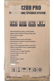 Resim Sunplus SP-1200 PRO BLUETOOTH PROFFESSIONAL SPEAKER SYSTEM 400W 