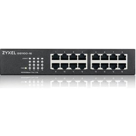 Resim Zyxel 16Port Gs1100 16 V3 Gıgabıt Yönetilemez Switch Masaüstü 
