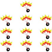 Resim Geeroyoo 10 Adet Parlak Çift Renkli Şamandıra Seti, Hafif Köpük Malzeme, Akarsu Ve Gölet Balıkçılığı İçin Uygun 