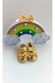 Resim Modomood BilgeTrend Fistolu Bebek Patik Ve Bandana Seti Fisto Desenli Ayakkabı Bandana Set B888 
