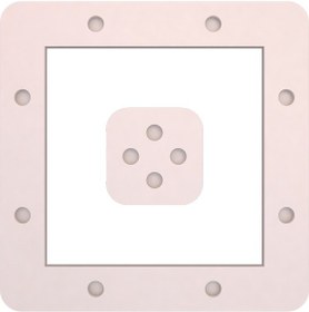 Resim Motifpiyer Motifli Tavan Göbegi Led Spotlu Tmg -duz-kare 