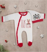 Resim Bk Gift Kişiye Özel Yılbaşı Temalı Tulum Zıbın Ve Kukuletalı Şapk Çok Renkli 