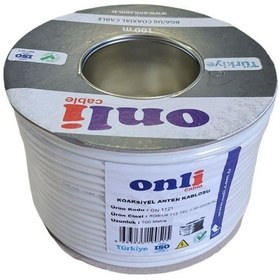 Resim Onli RG6U6 112Tel Beyaz Anten Kablosu 100 M 