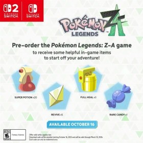 Resim Pokemon Legends: Z-A - Nintendo Switch 2 Edition - Gerçek Zamanlı Savaşlar - Artık Tur Sırası Yok! 