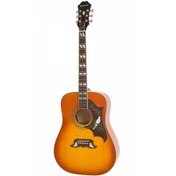 Resim Epiphone Dove Studio - Solid Top Fishman Sonitone Elektro Akustik Gitar (Violin Burst) 