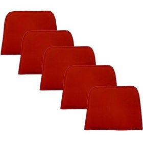 Resim Knsz sırt minderi 5 li zng&mğr&uslu krm suni deri cırtlı tel bar sandalyesi sırtı için 