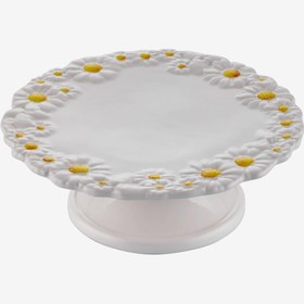 Resim Beyaz Seramik Kek Standı 22 Cm Camomilla Collection by Edelweiss Italy 