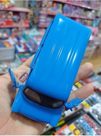 Resim OYUNCAKSAHİLİ Ford Mark 1 Transit 1969 Tarz Minibüs Nostalji Metal Kapı Acılır ışık Ses Koleksiyon Model Mavi 