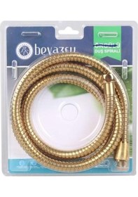 Resim Duş Hortumu Sık Örgülü Beyazsu Gold 1.50 Metre 
