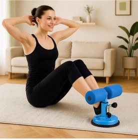 Resim Vantuzlu Mekik Çekme Spor Aleti Karın Ve Ev Egzersizi Fitness Aparatı 