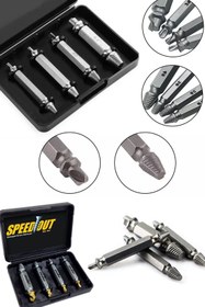 Resim Chermik Paslanmaz Çelik Speed Out Hasarlı Vida Çıkarıcı Matkap Ucu 