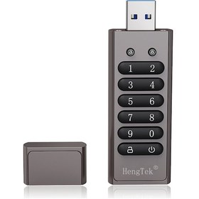 Resim Geeroyoo 32gb Usb 3.0 Donanım Şifreli Flash Bellek - Aes 256 Bit, Fiziksel Tuş Girişi, Otomatik Kilitleme Ve Veri Sildiirme Özelliği, Gri Renk 