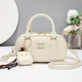 Resim Kadınlar için Yeni Doku Çanta, Aileye Hediye Verme Tercihiyle Şık Büyük Kapasiteli Crossbody El Çantası 