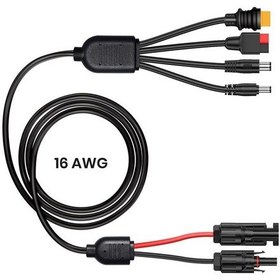 Resim Flexsolar 4 In 1 Cable Güneş Enerjisi İstasyonu Jeneratörü Ve Güneş Paneli İçin Anderson Adaptör-115057 