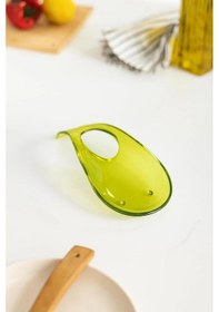 Resim Akrilik Yeşil Tezgah Üstü Kirli Kaşıklık & Kepçe Altlığı Çok Renkli 