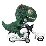Resim Çek Bırak Motosikletli Dinozor 