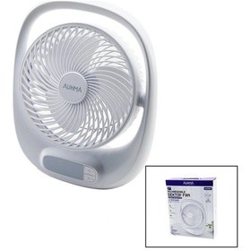 Resim Usb 7 İnç- 20cm Masa Üstü Fan Vantilatör Işıklı 5w 180 Derece 3 Kademe Hız - 3 Pervane Stand 24.8x30 