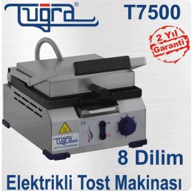 Resim Tuğra Elektirikli Tuğra Tost Makinası 8 Dilim 