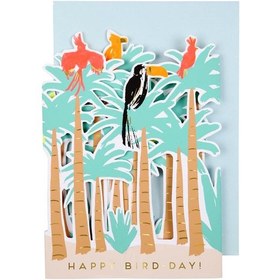 Resim Meri Meri - Tropical Bird Card - Tropikal Kuş Tebrik Kartı 