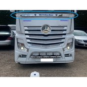 Resim TIRMARKET Mercedes Actros 1845 Mp4 - Mp5 "mercedes Benz" Yazılı Borulu Sineklik Kromu. 