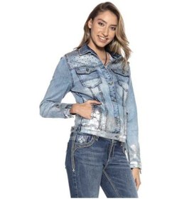 Resim Wj174 Kadın Taş İşlemeli Kot Ceket 001 