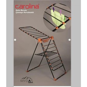 Resim Siyah Kalın Borulu Çamaşır Kurutmalık Demir 