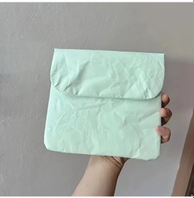 Resim Gateesat 1 Adet Mint Green Soft Dokuman Dosyası Manyetik Fermuarlı El Yıkama Uygun Nane Yeşili 