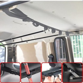 Resim Lemestar Araç İçi Balık Olta Taşıyıcı - 5 Olta Kapasiteli, 3 Sıra Koltuklar İçin 