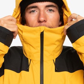 Resim Quiksilver Ultralight Gore-Tex Erkek Sarı Snowboard Ceketi 