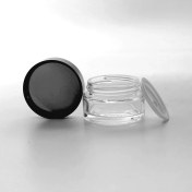 Resim Krem Kutusu 20 ml (2 Adet) Boş Şeffaf Cam Kavanoz 