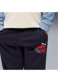 Resim Puma Little Runners Çocuk Siyah Eşofman Altı Siyah 