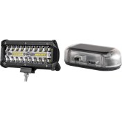 Resim Explosion1 7 Inç 120W Combo LED Işık Çubukları Spot Taşkın Işın ve Araba Güneş Gücü Simüle Kukla Alarm Uyarısı Hırsızlık Önleme Işığı (Yurt Dışından) 