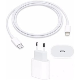 Resim Kensa iOS Uyumlu iPhone Uyumlu Hızlı Şarj Aleti Seti 20W Usbc+Kablo 