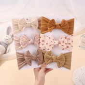 Resim 0-3 Yaş Çocuklar İçin 3'lü Sevimli Kelebek Saç Bandı Seti - Günlük Oyun ve Rahat Kıyafetler için Yumuşak Elastik Desenli, Her Mevsim Konforu 