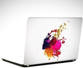Resim Boya Sıçraması Soyut Laptop Sticker 19 inch (40,5X27CM) 